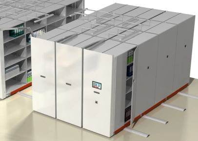 Передвижные стеллажи с электроприводом